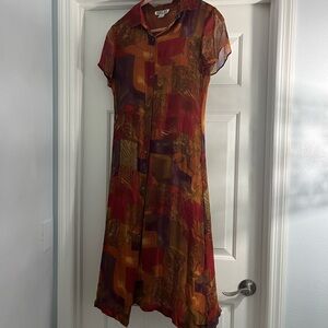 Patterned Bobbi Bee Midi Dress